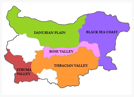 Bulgarian Wine Map