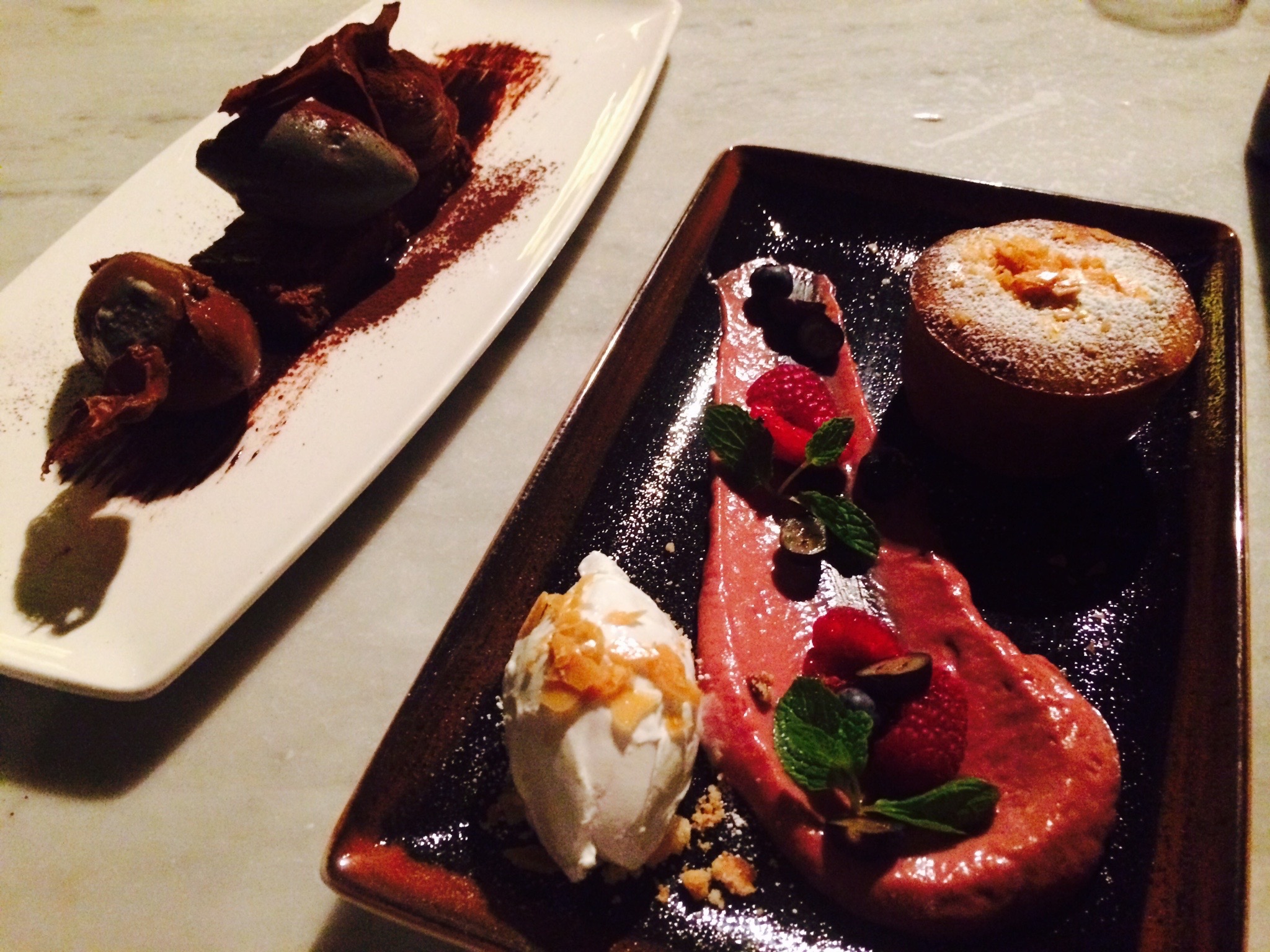 Desserts at Tangine