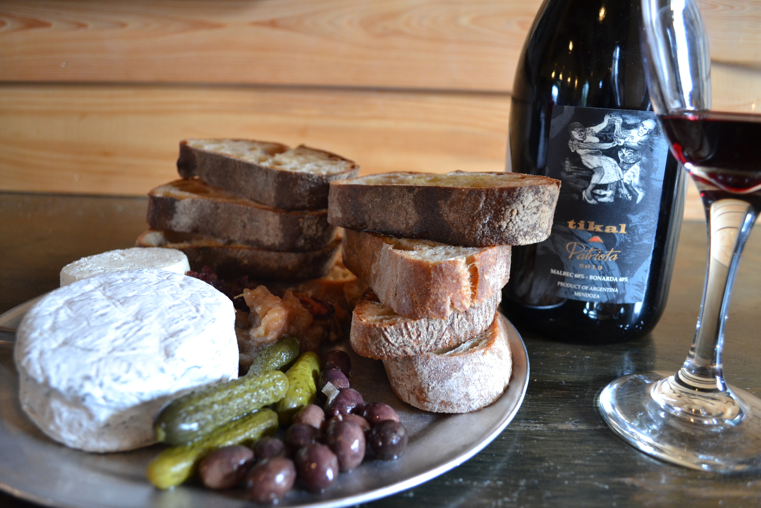 Beautiful Cheeses and Wine at Bacchanal