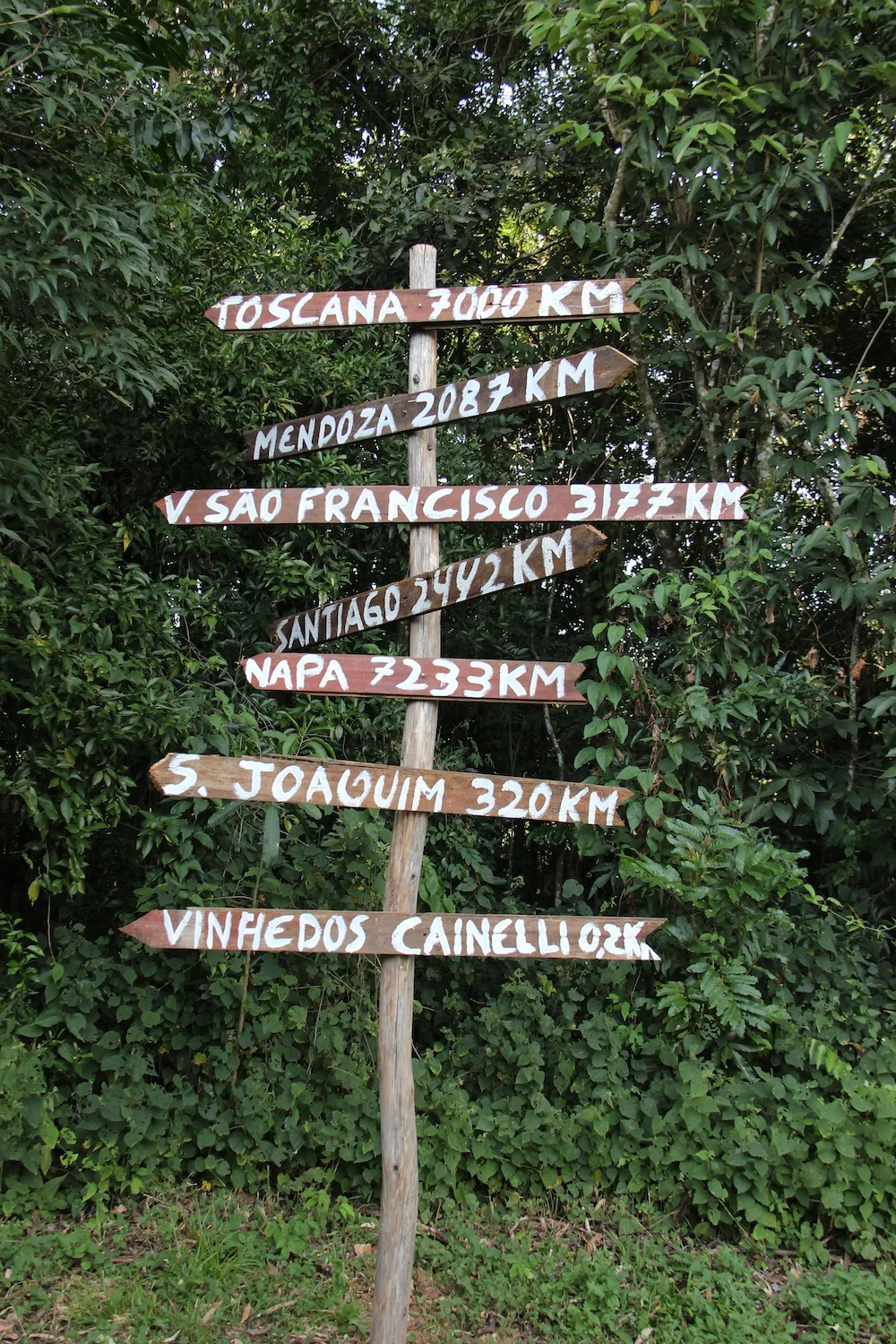 Sign at Cainelli Winery
