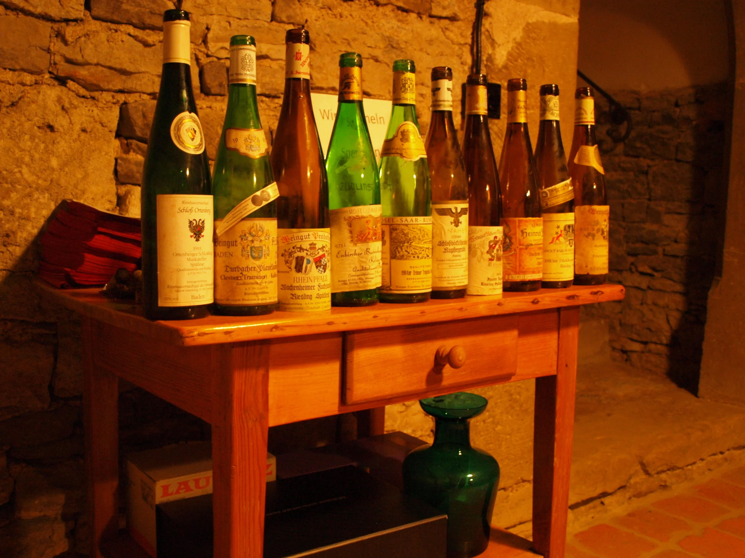 Castle Sommerhausen Tasting - Lineup of Rare Wines