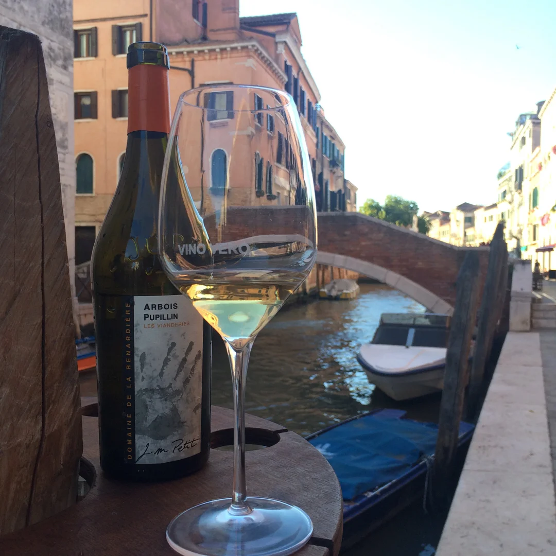Enjoying a glass at Vino Vero