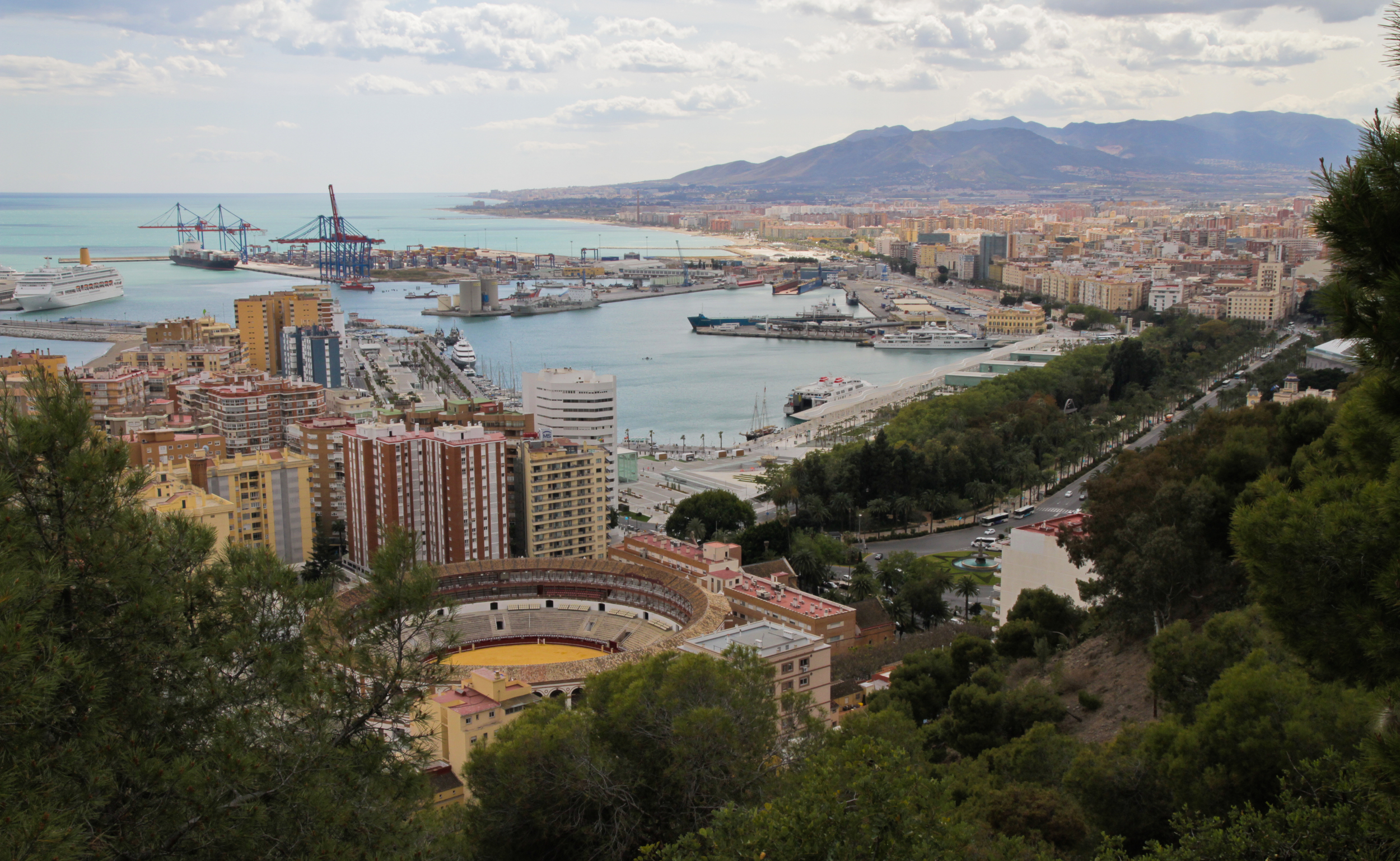 View of Malaga