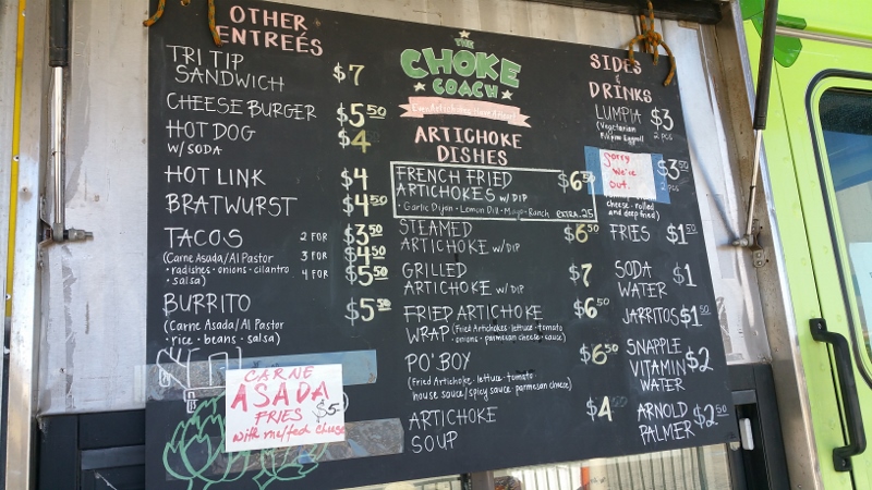 The Choke Coach Menu