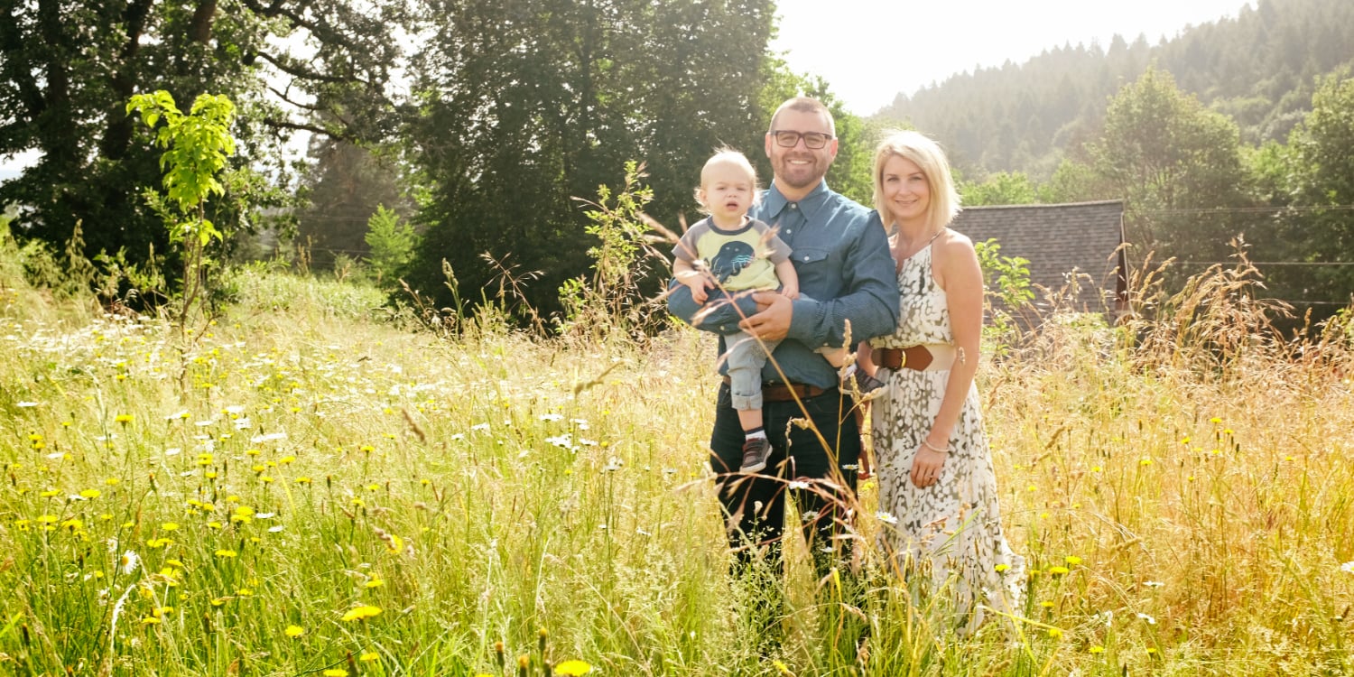 Cody Wright of Purple Hands with his family | Photo Credit: Purple Hands Winery