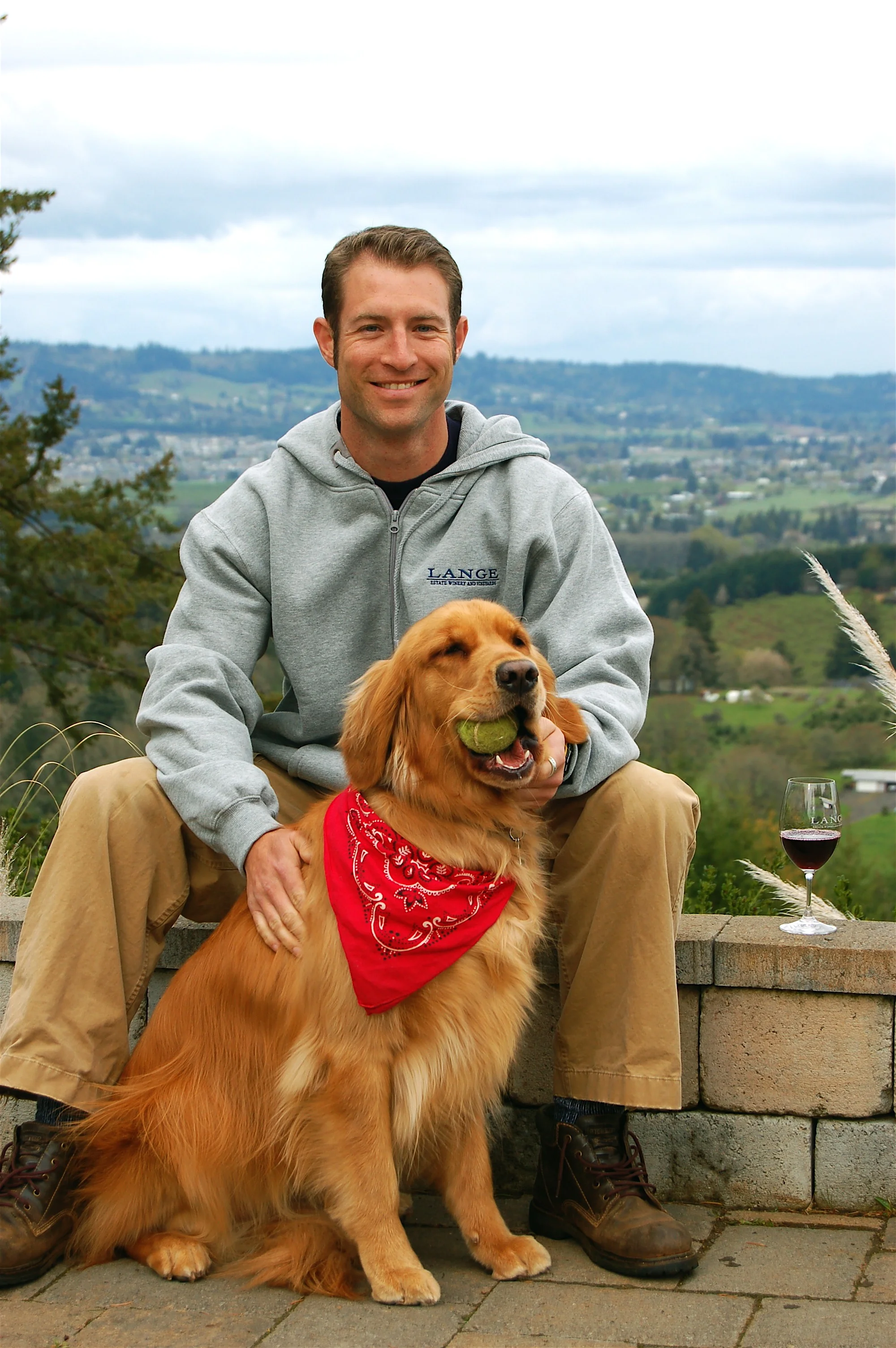 Jessie Lange and Maggie | Photo Credit: Lange Estate Winery
