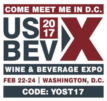 The U.S. Wine & Beverage Expo has opened up registration to readers of Wine Tourist Magazine by offering a promo code for FREE tradeshow floor passes and 50% off conference passes. This is a great opportunity to expand your brand into the Eastern and Midwestern areas of the United States. Register today and Join the Quality Revolution! ENTER THE CODE: YOST17