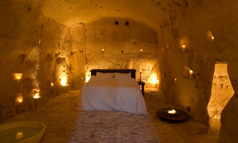 Accommodations at Sextantio Grotte Civita Matera
