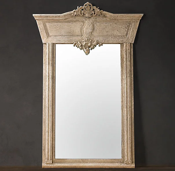 Make a statement with this Manor House Whitewashed mirror from Restoration Hardware. Photo: Restoration Hardware.
