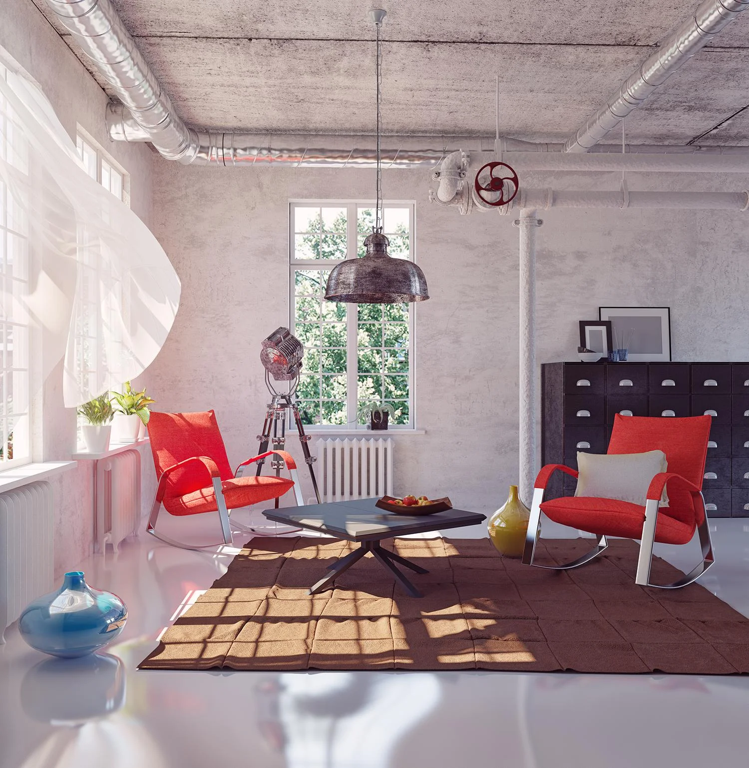 Pretty loft room