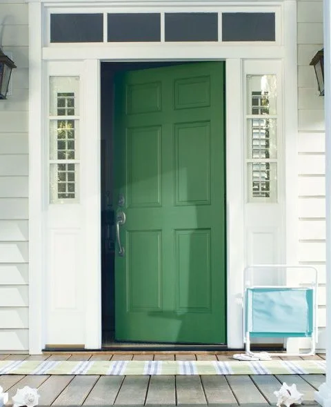Make an entrance: doors that say "welcome home"