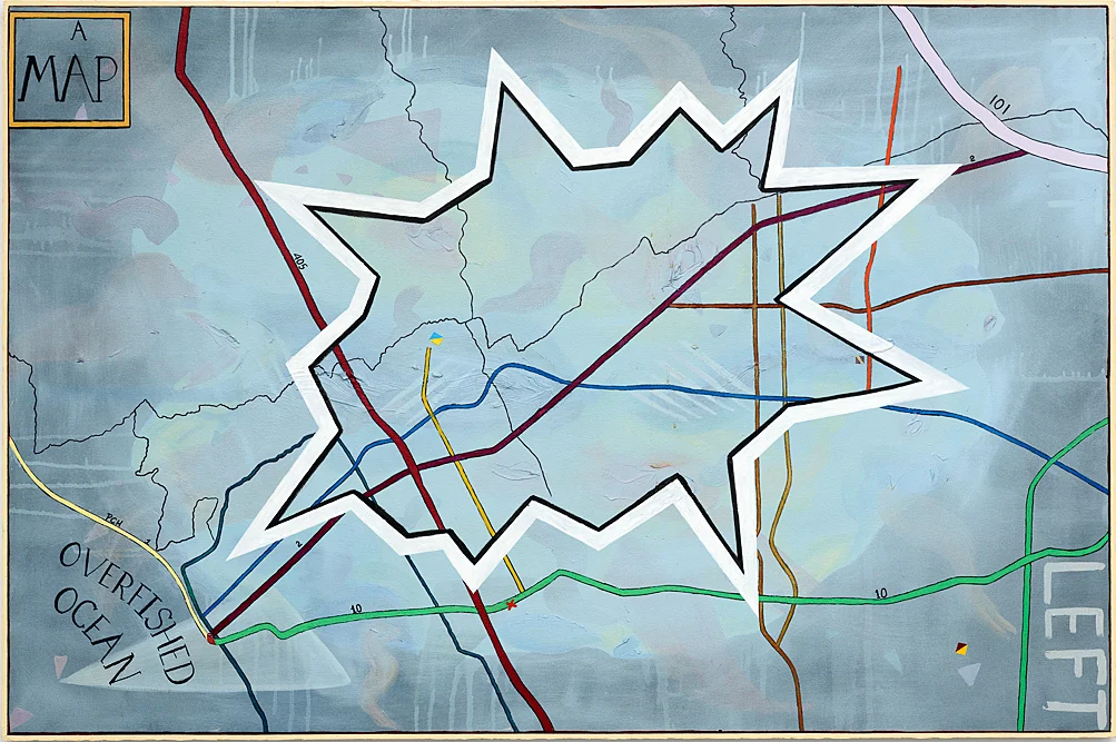 A Map | oil on canvas 40" X 60”