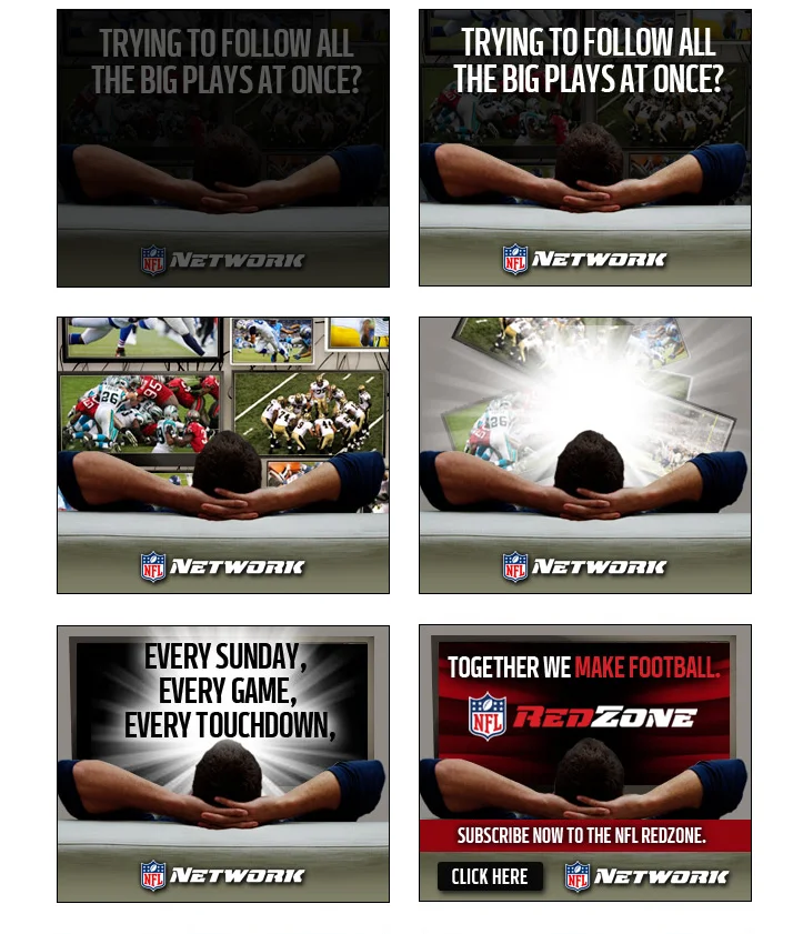 NFL - Red Zone - Banner Concepts