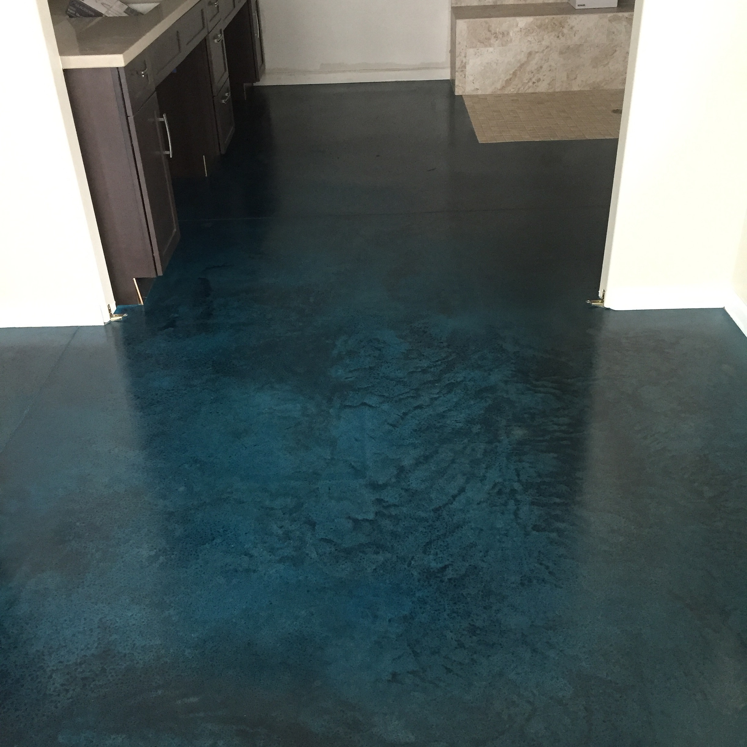 Stained & Sealed Concrete Floor