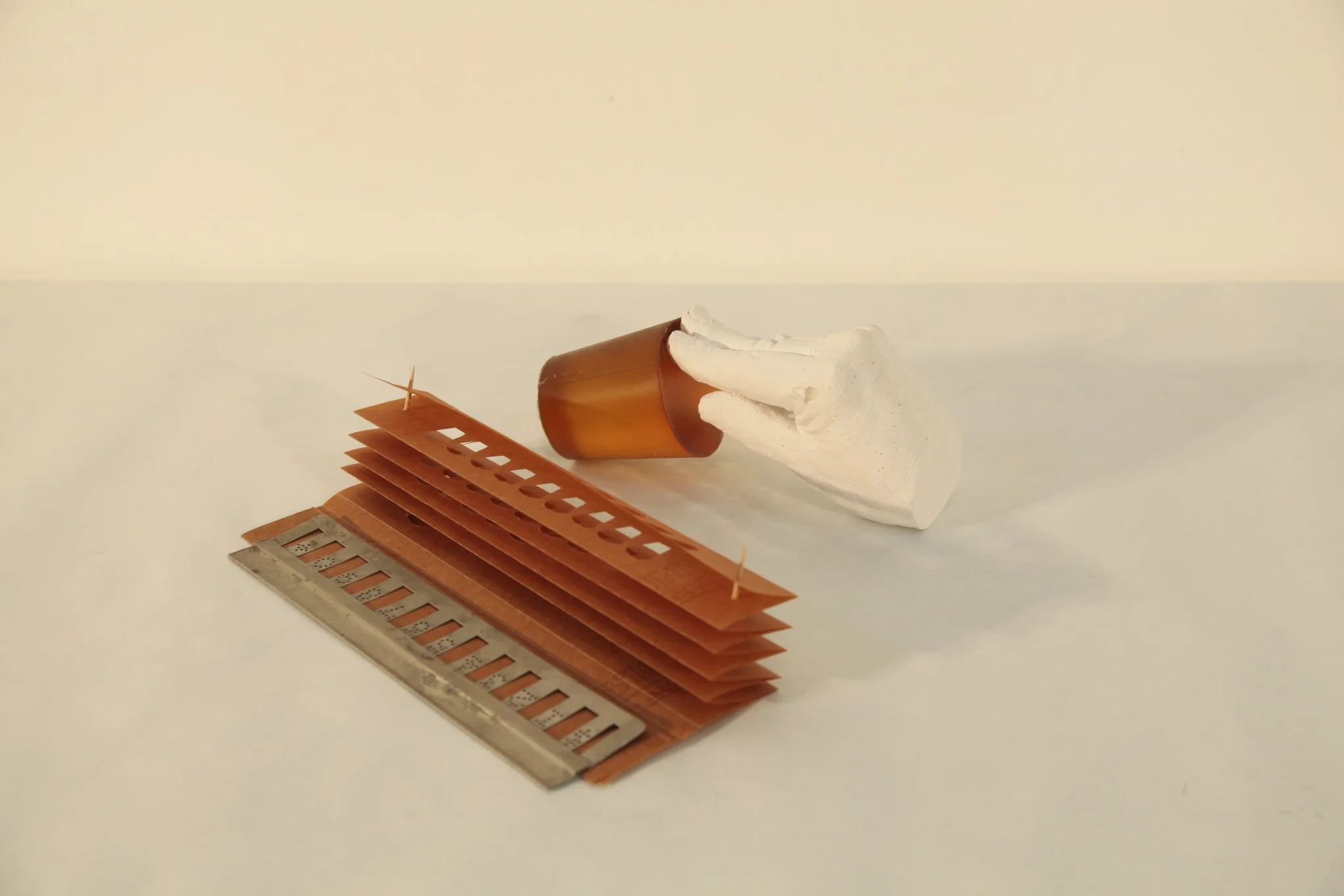 Cast Rubber Cup (RH) and Braile Number Punch (UW), 2012