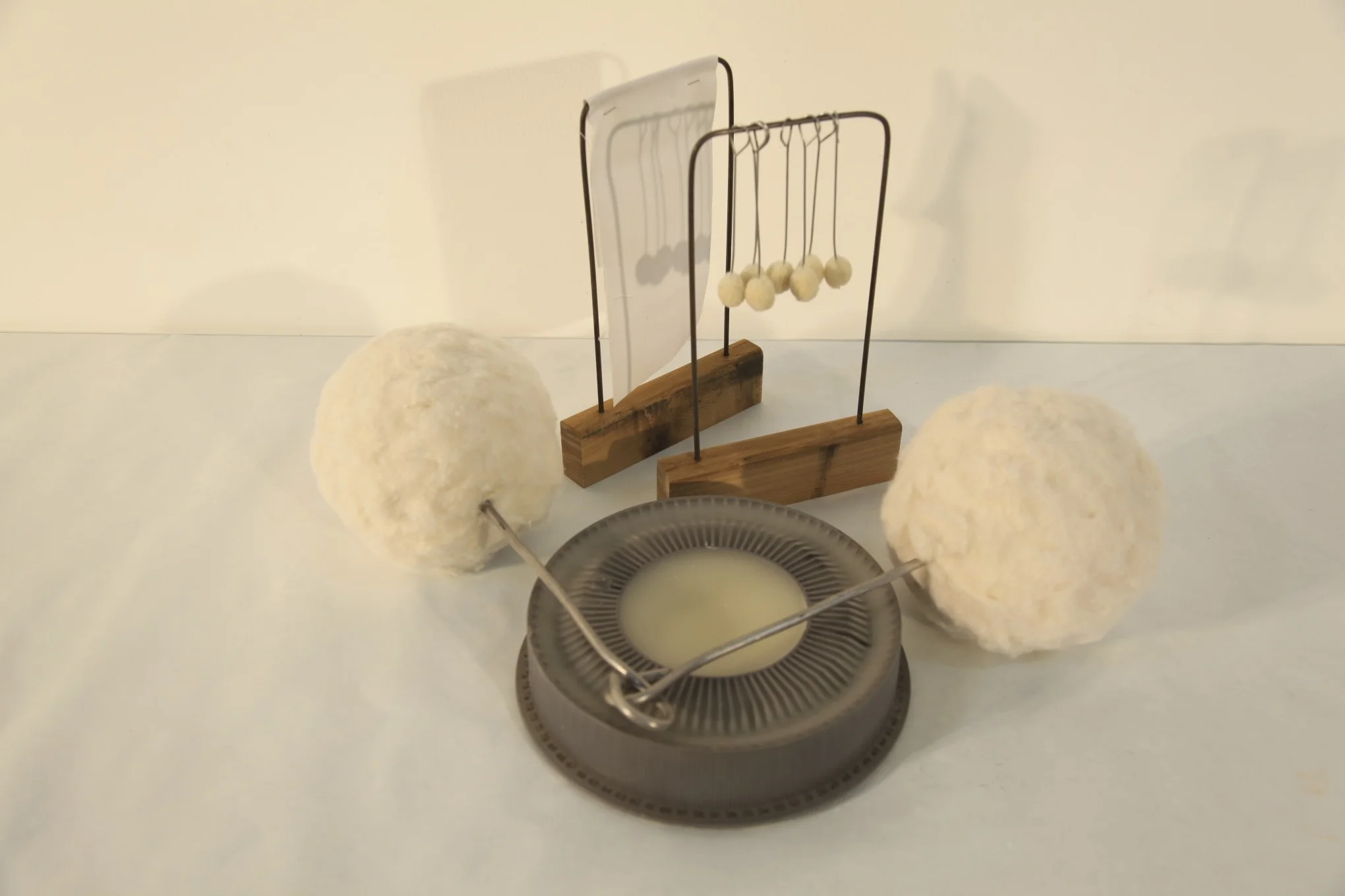 Wax Filled Slide Carousel (RH) and Cotton Swabbers (UH), 2012