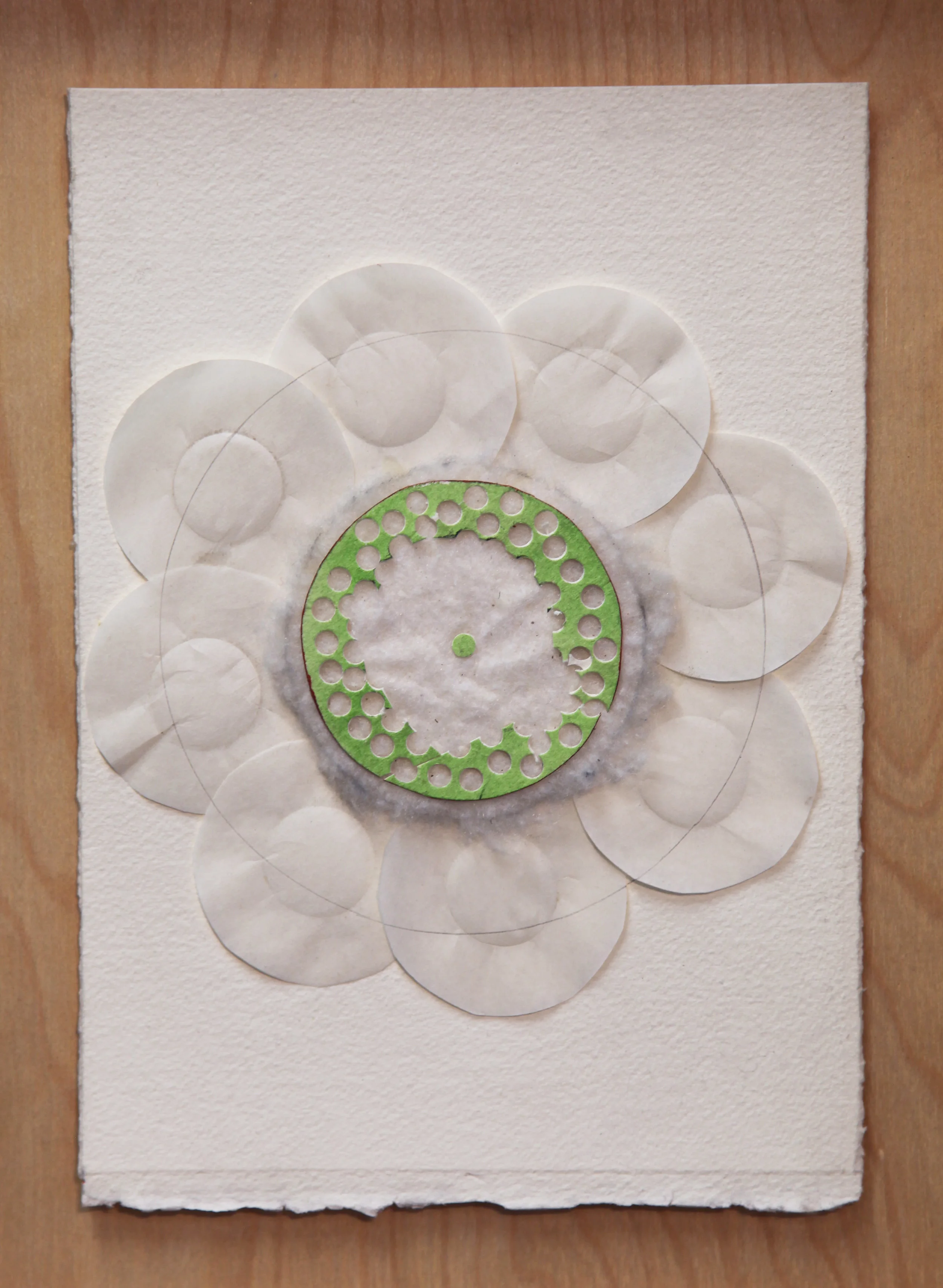 Green and White Drawing #1, 2016