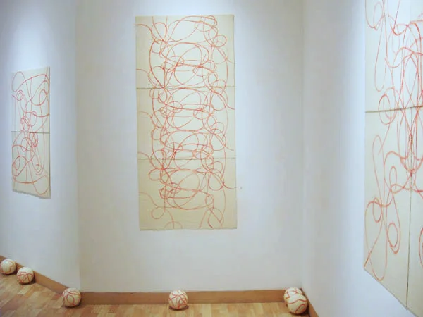Drawing the Line (installation view)