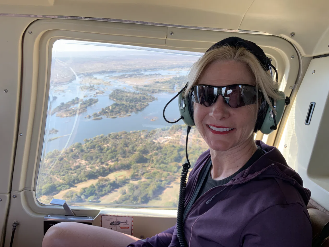 Gliding over Victoria Falls