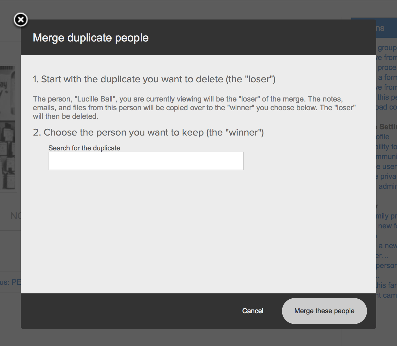 Pick a loser and we'll delete them.
