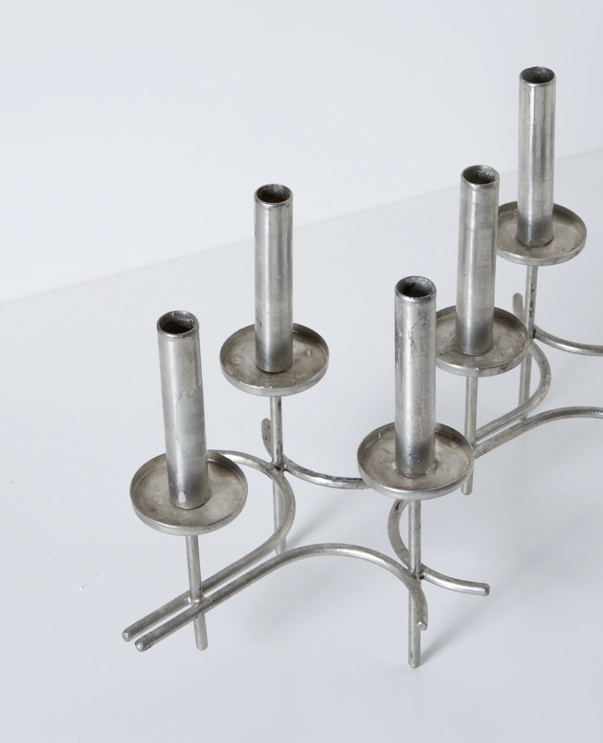 Tin candelabra c.1930s by Paavo Tynell for Taito Oy.
