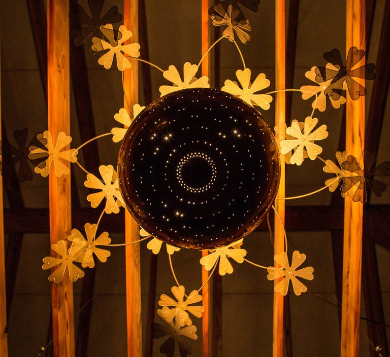 Chandelier model no.9065, Taito Oy, c.1950. Image copyright by The Exchange Int.