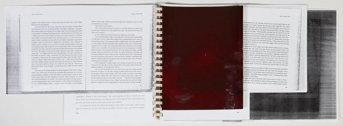  Comb-binding, text and image reproductions on paper, toner, self-inking stamps, coupons, flyers and other found materials gathered from my immediate environment.   Dimensions variable, dates variable (2015-2026).  