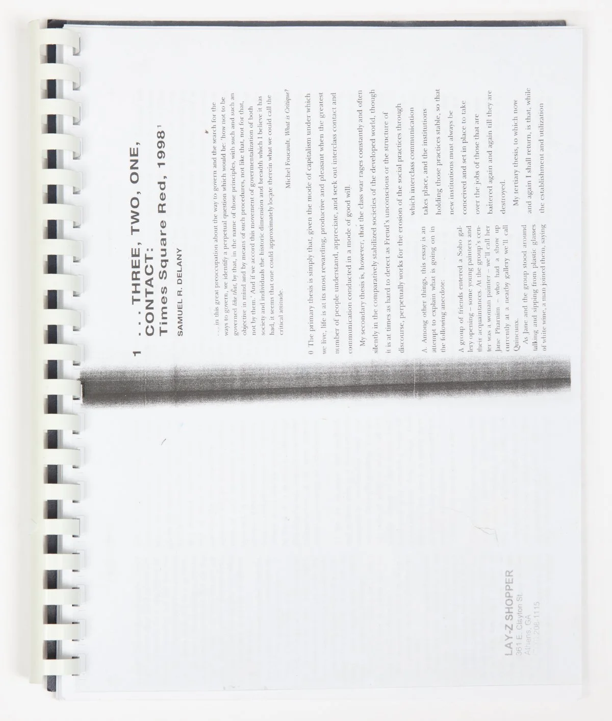  Comb-binding, text and image reproductions on paper, toner, self-inking stamps, coupons, flyers and other found materials gathered from my immediate environment.   Dimensions variable, dates variable (2015-2026).  