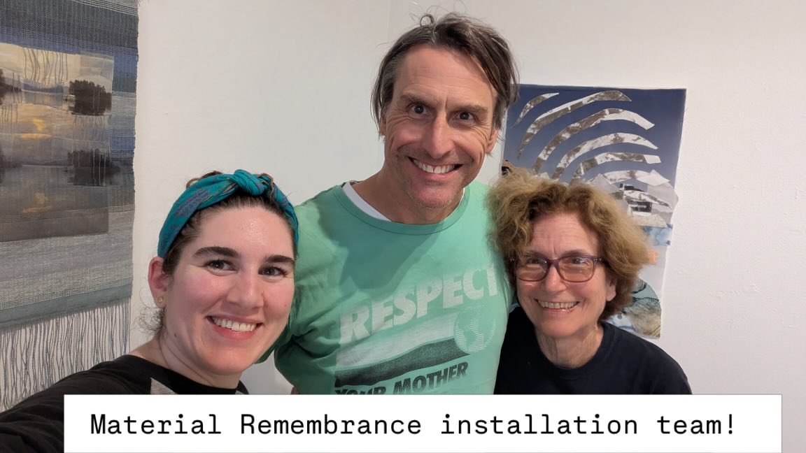 Installation day at Launch Gallery with @aneesashami and @j_panoz @launch_la  Our Material Remembrance show looks great, we look forward to seeing you at the opening on April 11 from 6-9pm. And PS @eatloqui just opened next door to the gallery.  We t