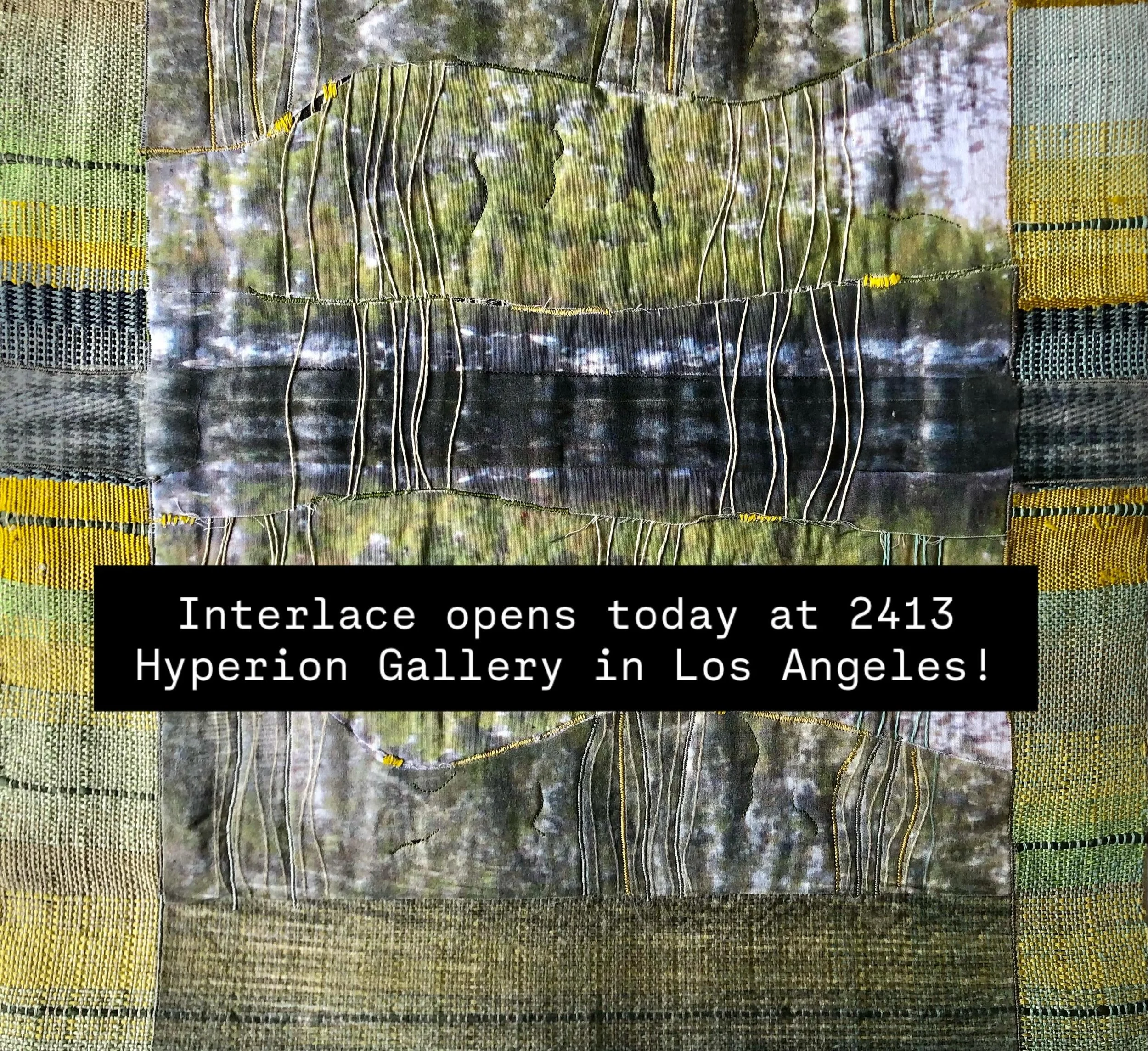 Very happy to have work in this survey of contemporary textile practices, thoughtfully curated by @caitlin_a_parker and @liz_robb. The opening is from 4-7 PM and the address is you guessed it, 2413 Hyperion! I&rsquo;ll be late to this evening&rsquo;s