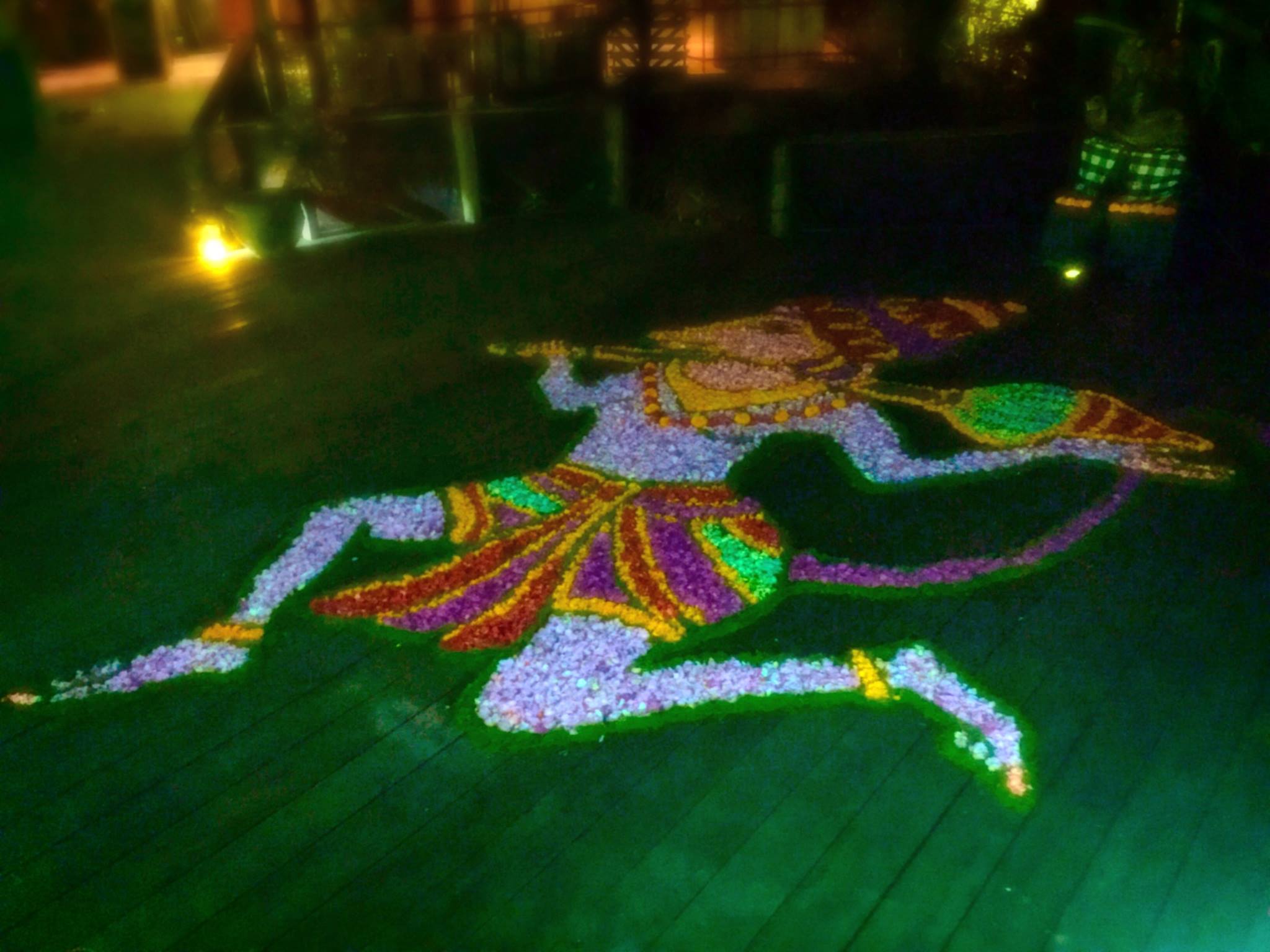The mandala chosen to welcome the trainees - Hanuman! This can only be a good sign...