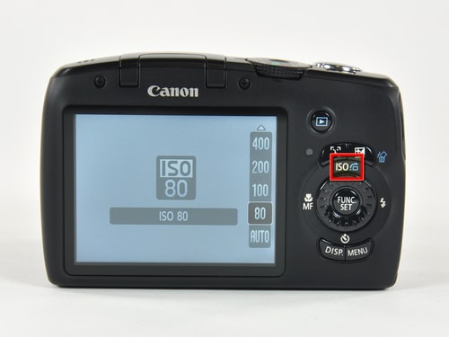 Setting the ISO.