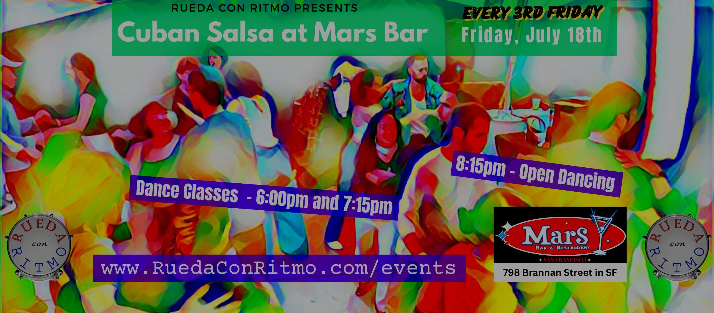 3rd Friday Salsa Party at Mars Bar