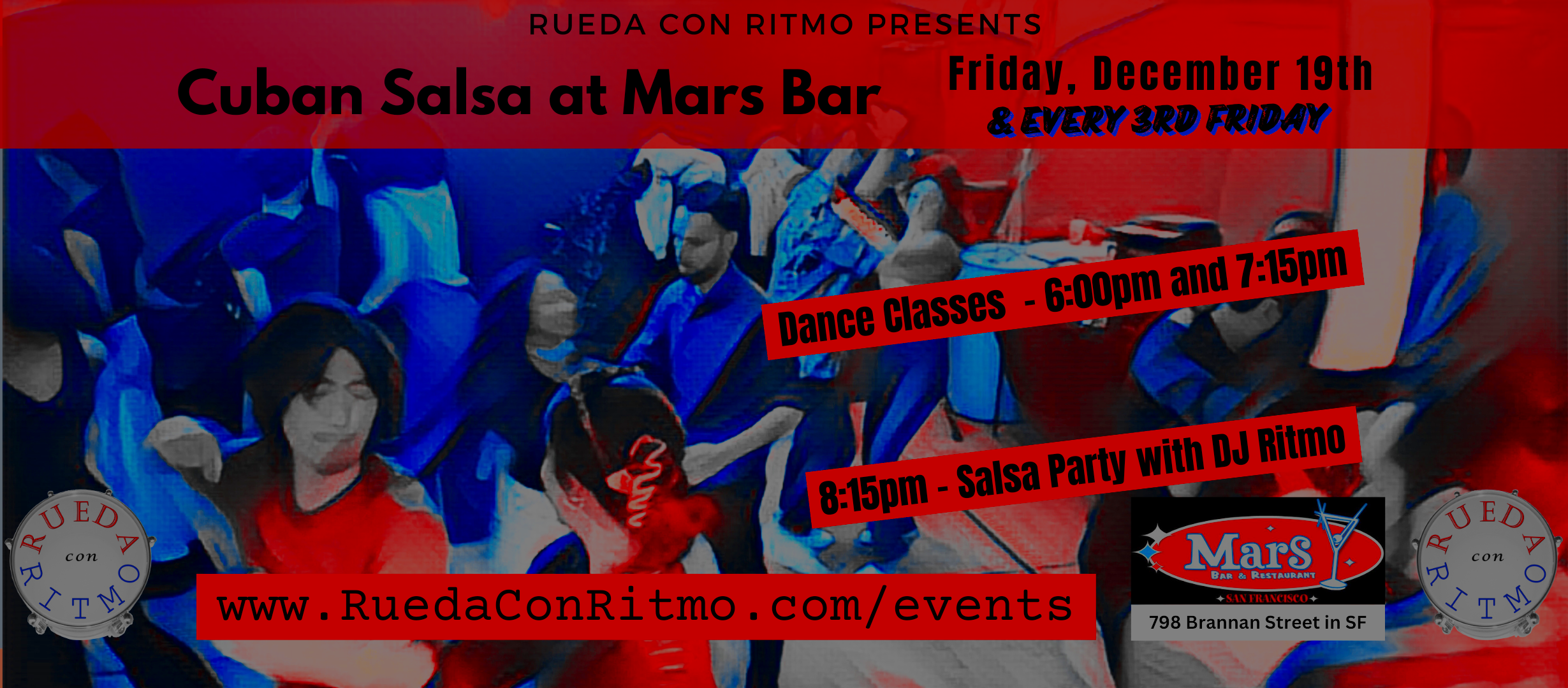 3rd Friday Salsa Party at Mars Bar