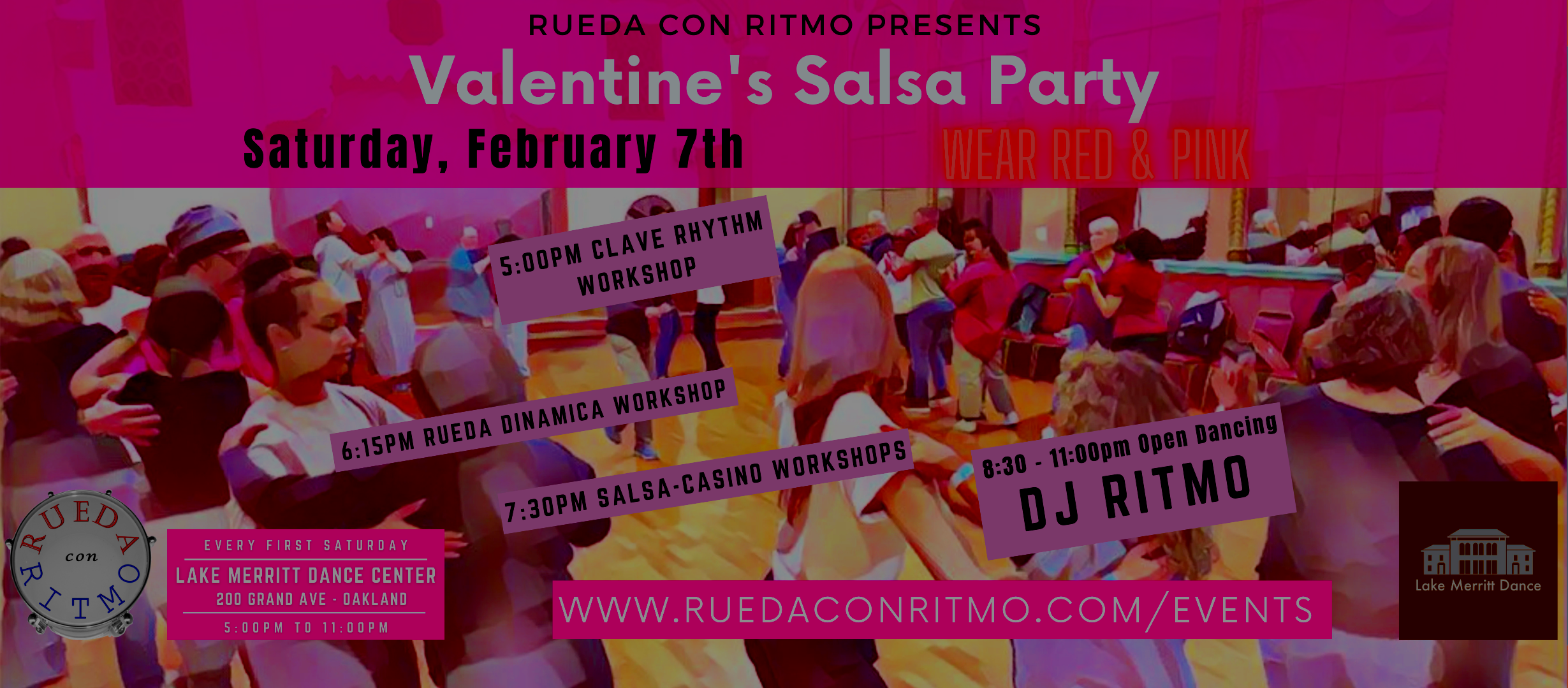 Saturday 2/7, 7:30pm Salsa Dance Class