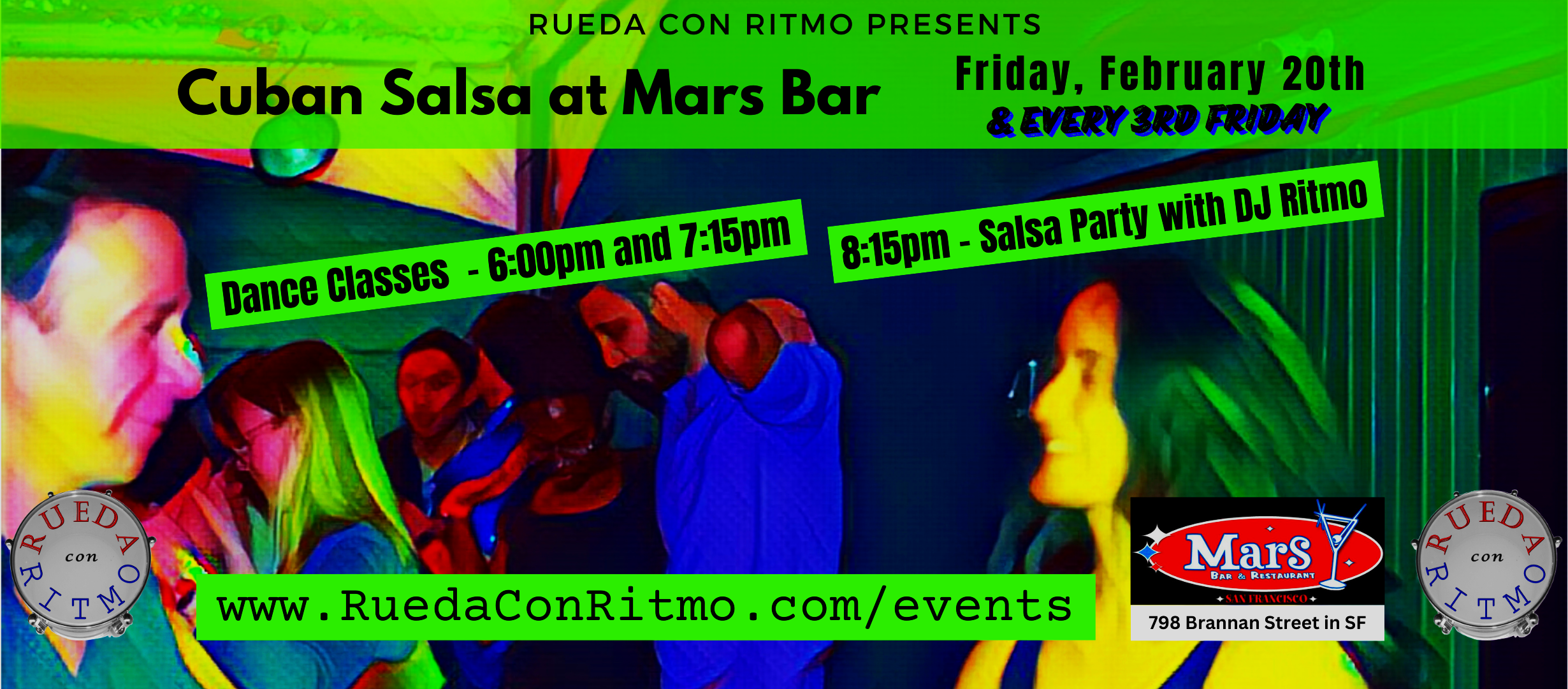 3rd Friday Salsa Party at Mars Bar