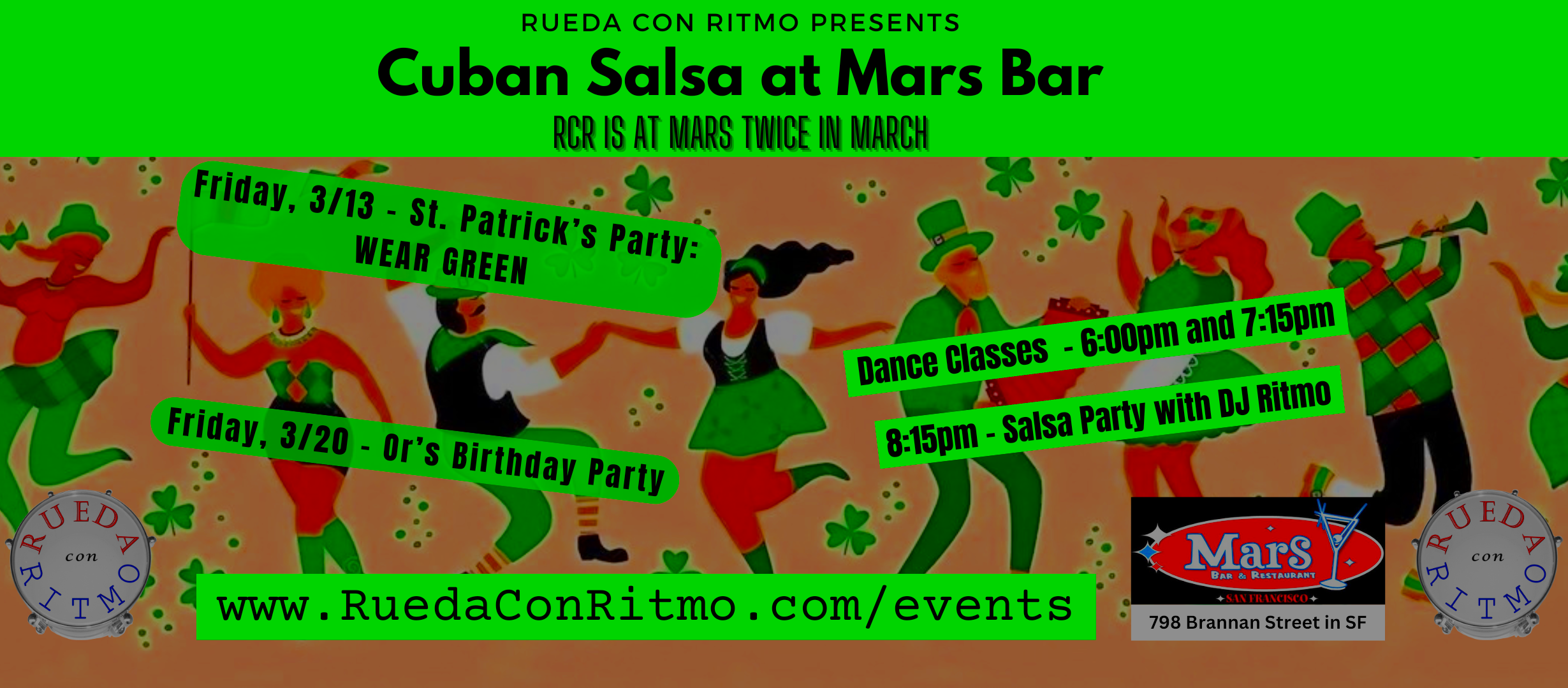 Double Mars Bar in March - St. Patrick's and Or's Birthday