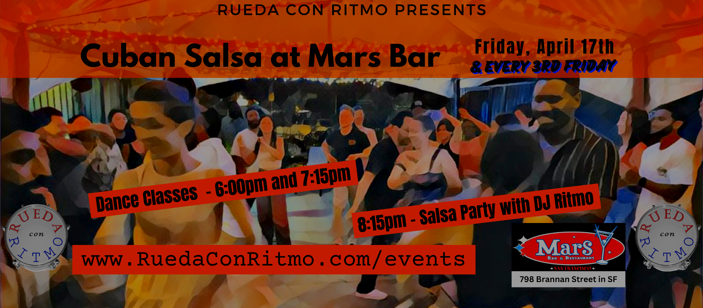 3rd Friday Salsa Party at Mars Bar