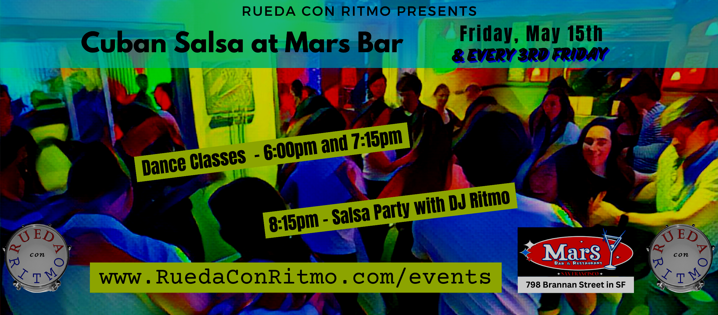 3rd Friday Salsa Party at Mars Bar