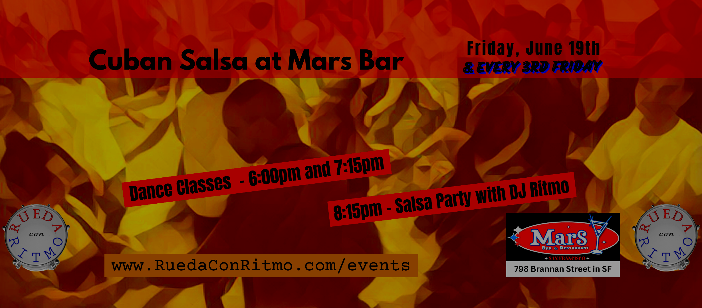3rd Friday Salsa Party at Mars Bar