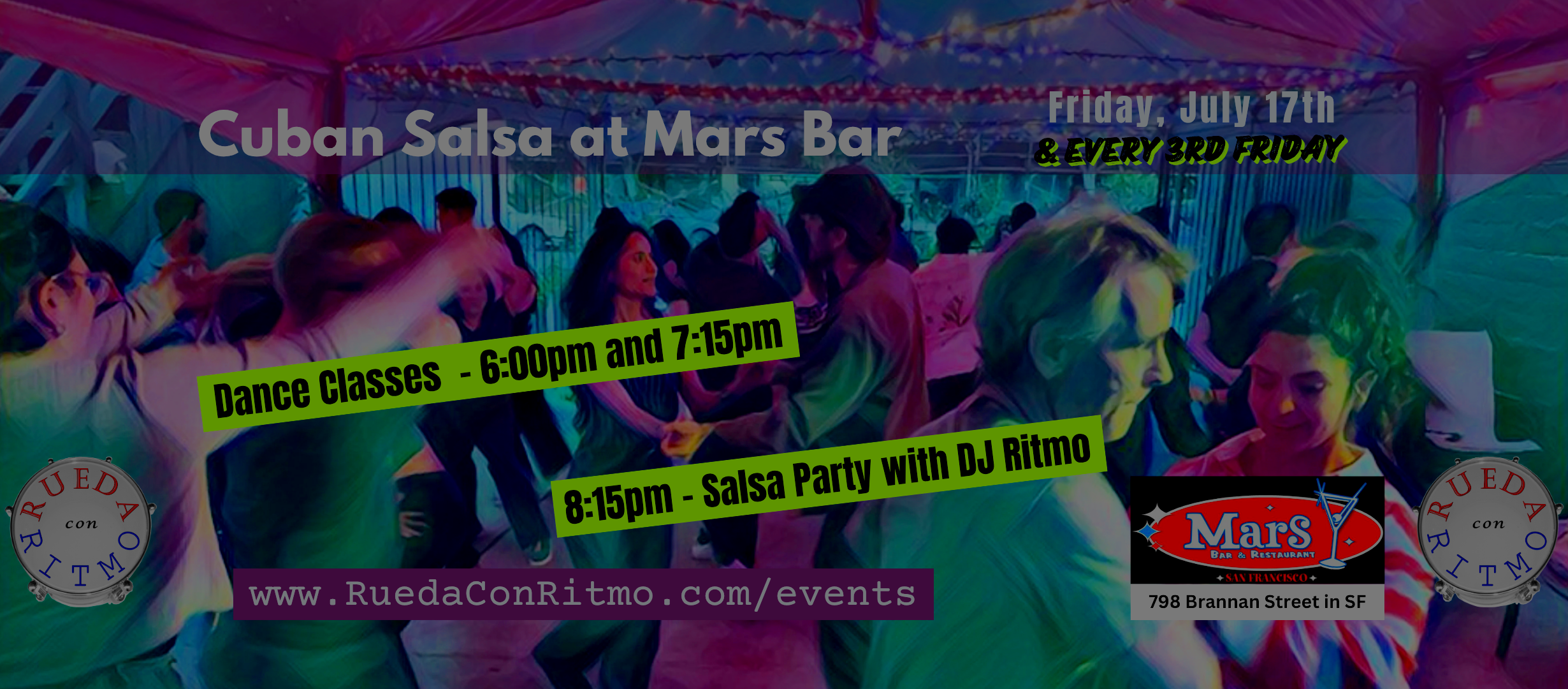 3rd Friday Salsa Party at Mars Bar