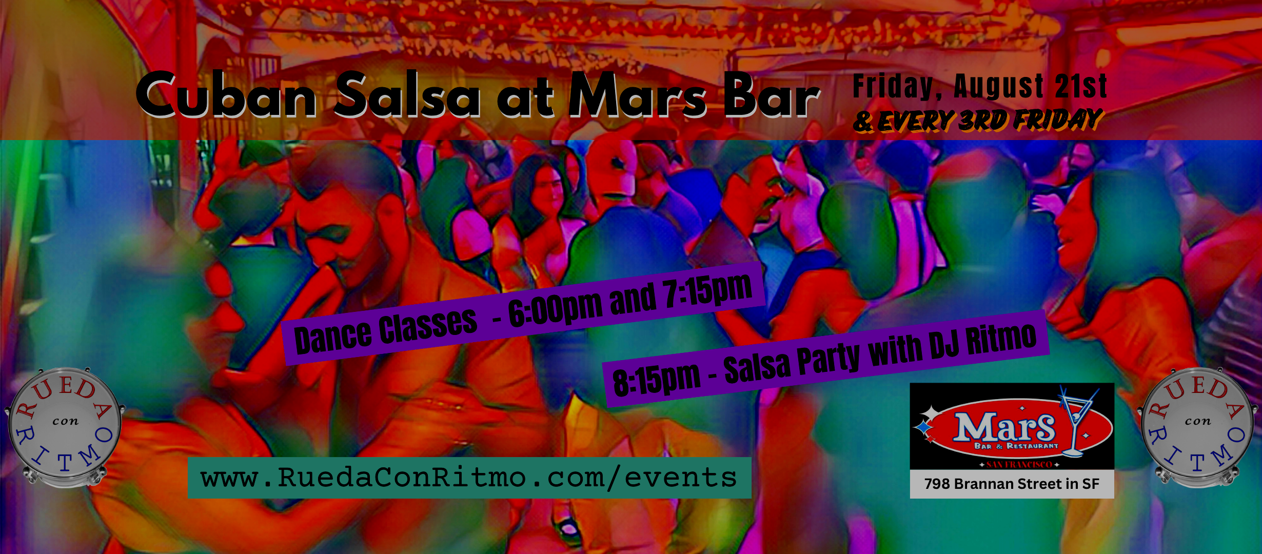 3rd Friday Salsa Party at Mars Bar