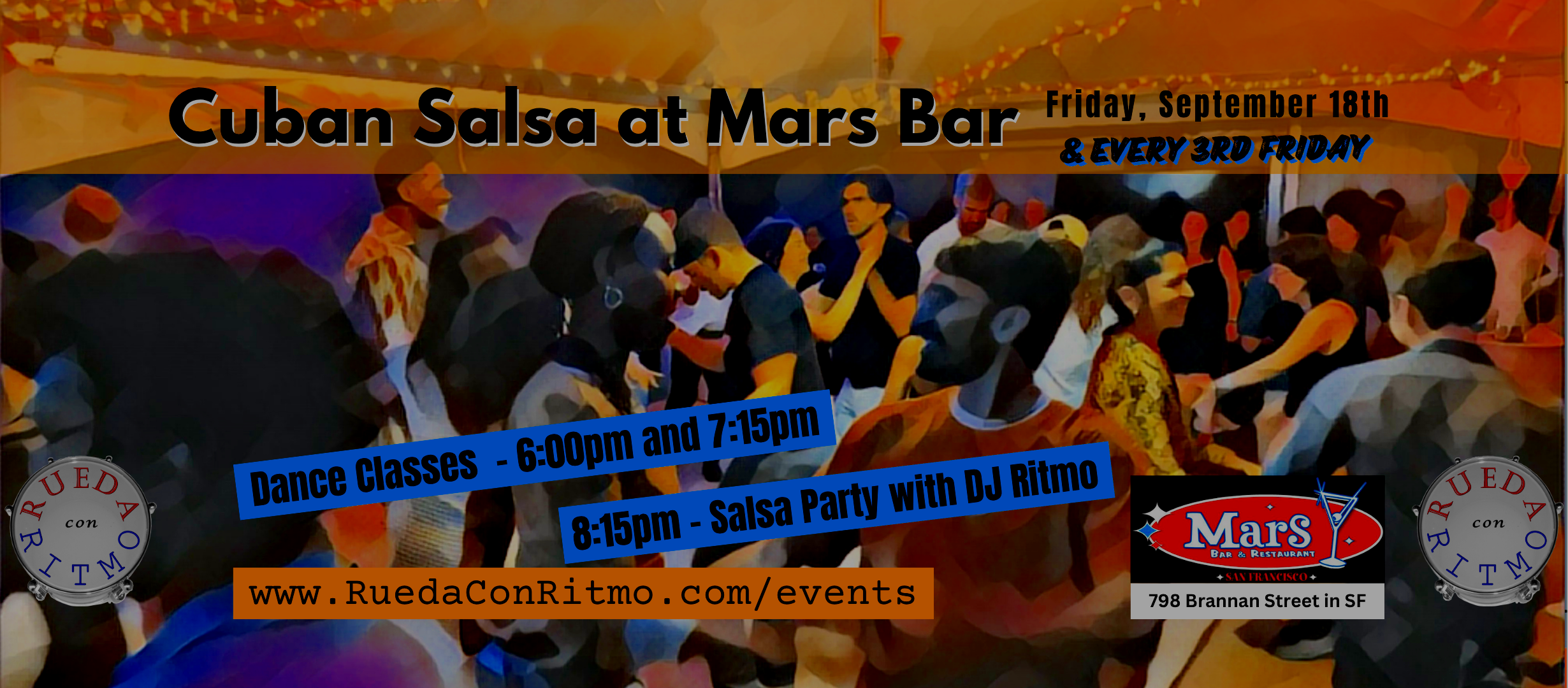 3rd Friday Salsa Party at Mars Bar