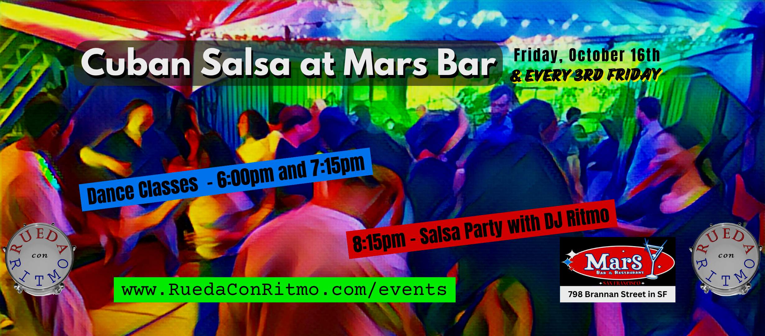 3rd Friday Salsa Party at Mars Bar