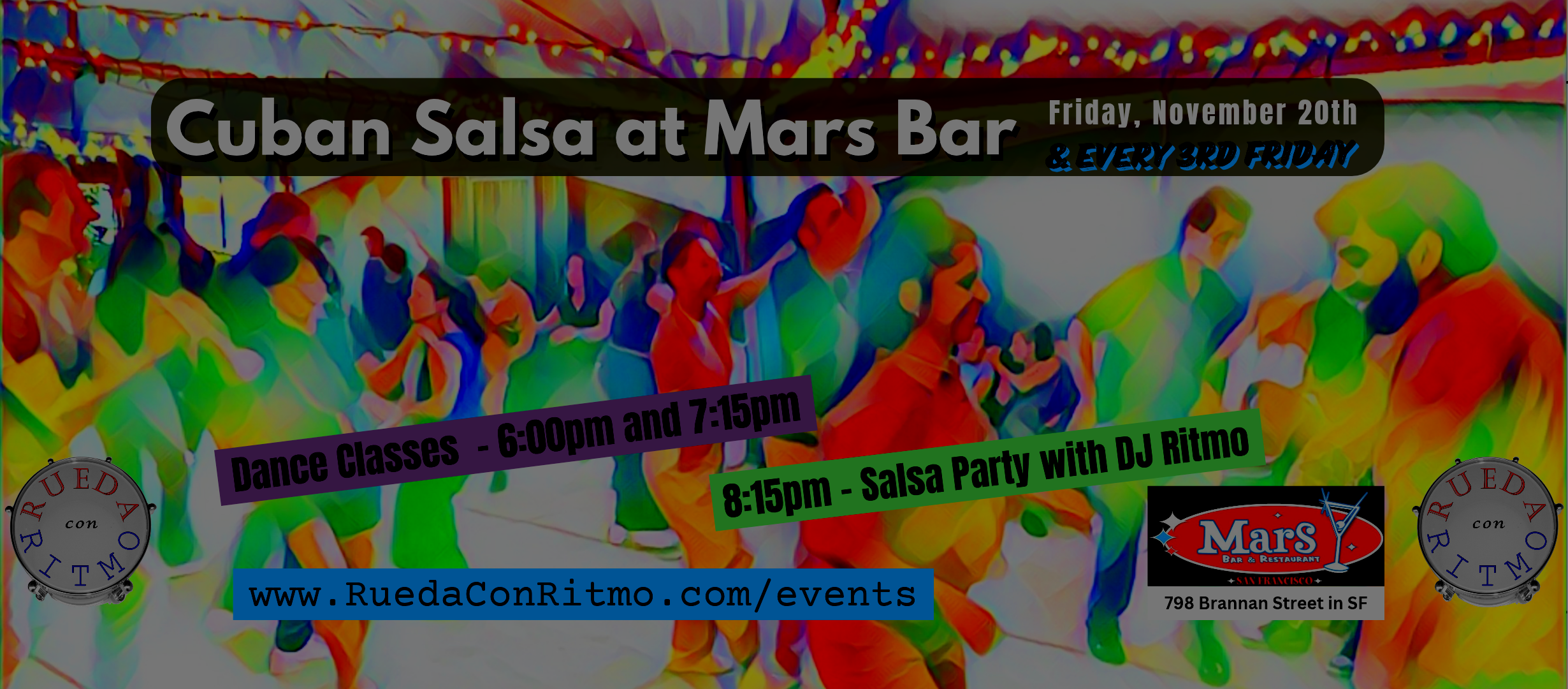 3rd Friday Salsa Party at Mars Bar