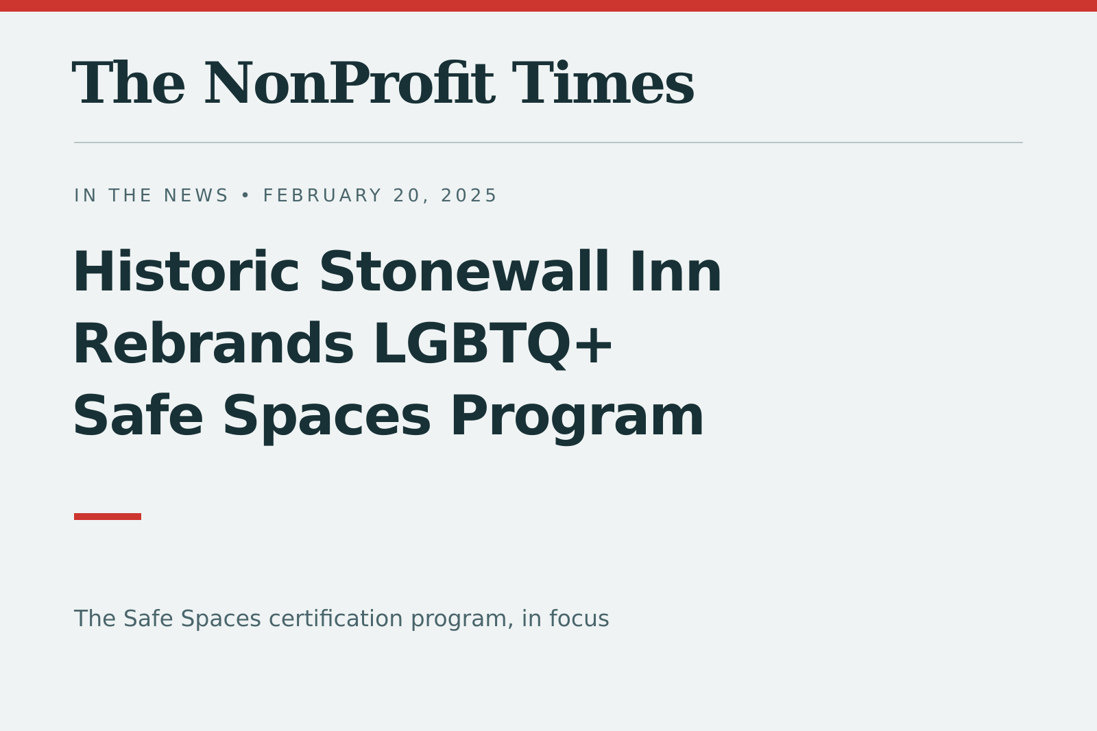 The NonProfit Times explores SIGBI’s Safe Spaces program