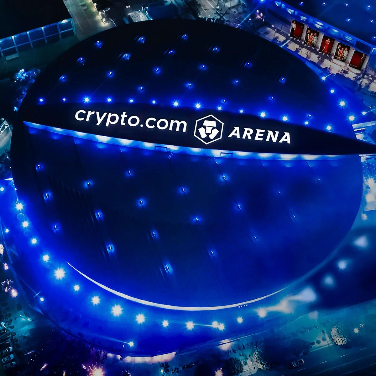 Crypto.com Arena as seen from above