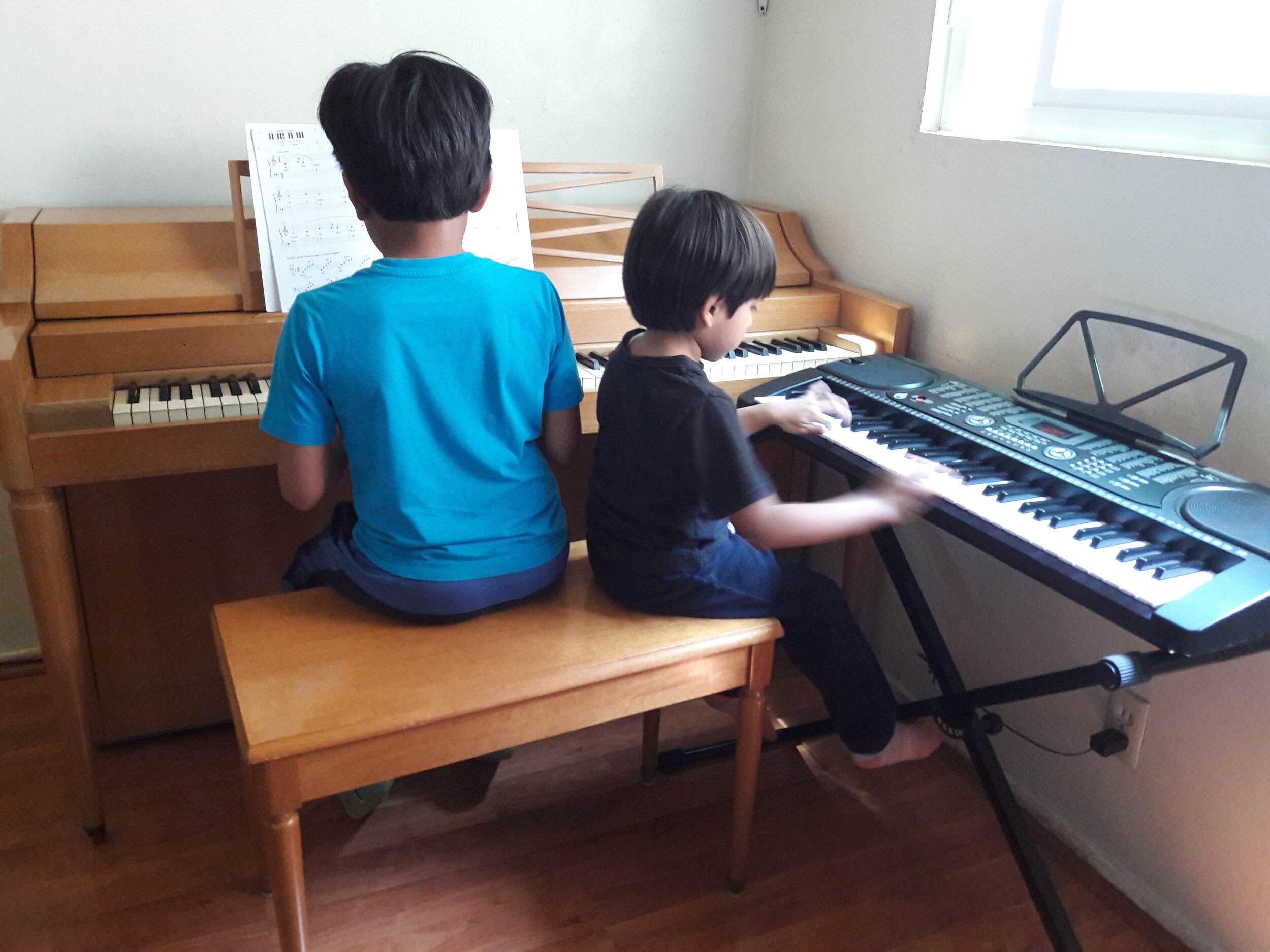 Practicing Piano
