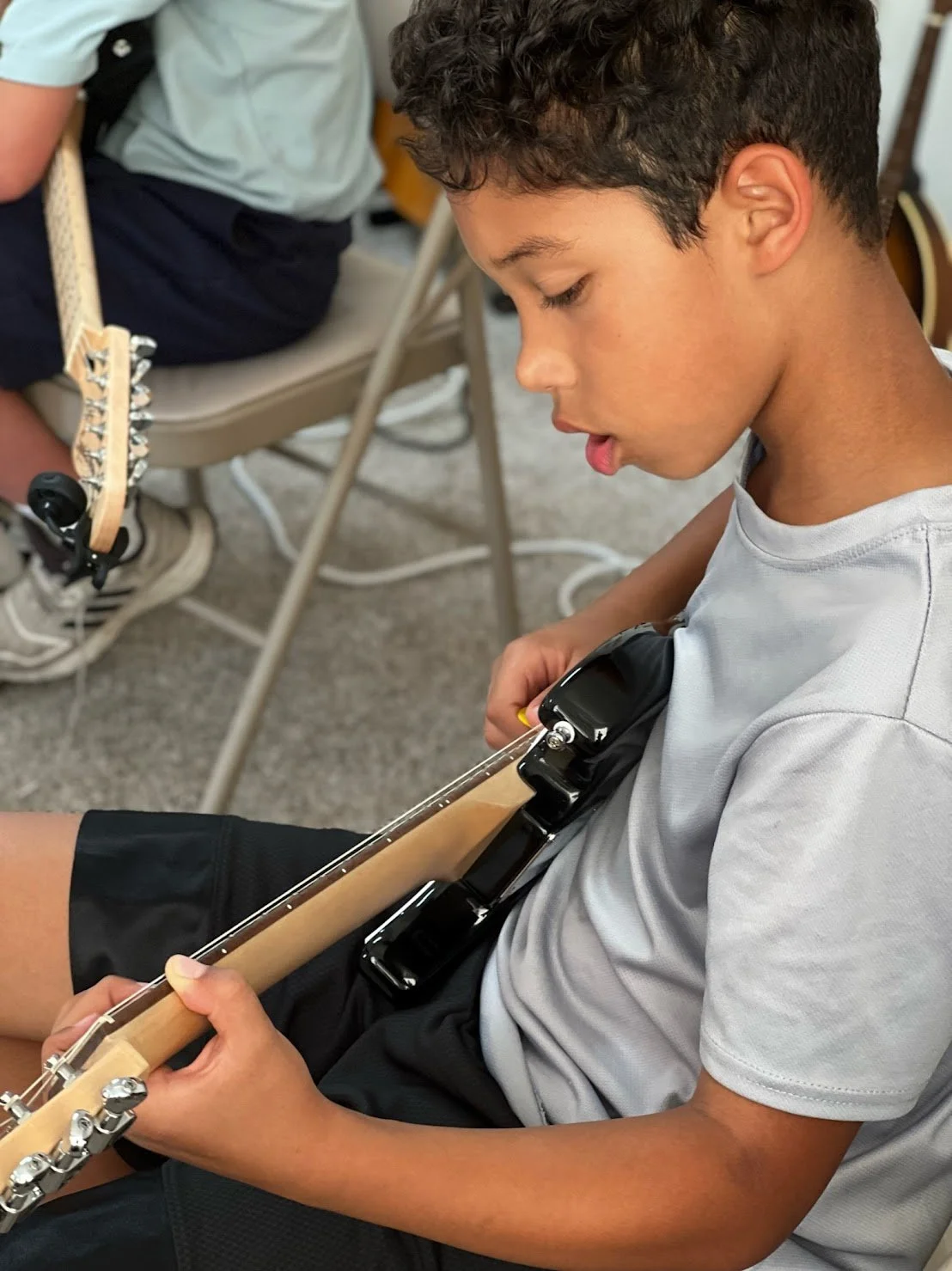 Our Teen Band members jamming together!

Teen Band welcomes students ages 13-17 to practice their musical skills together.