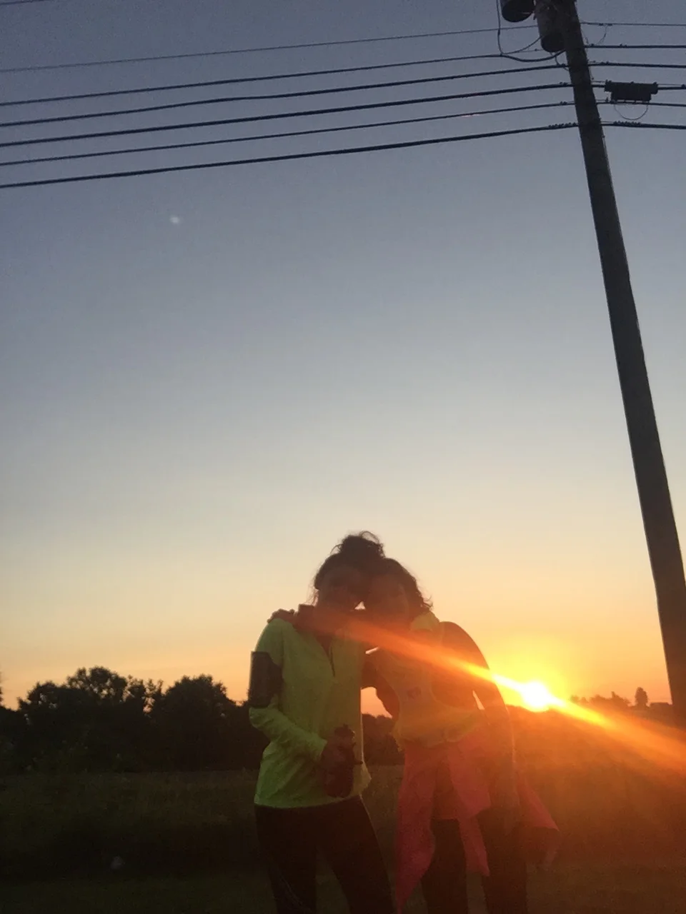 Sunday morning sunrise long run. My favorite time of the week. The world is so quite. 